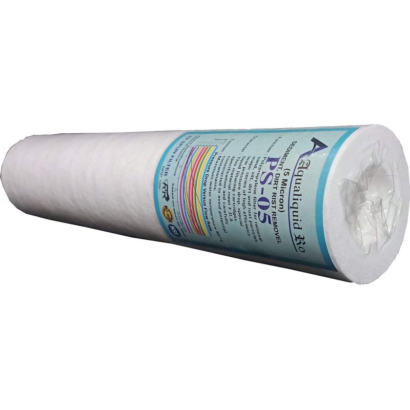 AQUALIQUID RO Filter Candle Pp Spun Cartridge Pre Filter 5 Micron Pre Filter 10 Pp Spun Filter All Type Ro Water Purifier in 9 LTR to 25 LTR Pcs10 Inch Pack of 3 - Image 2