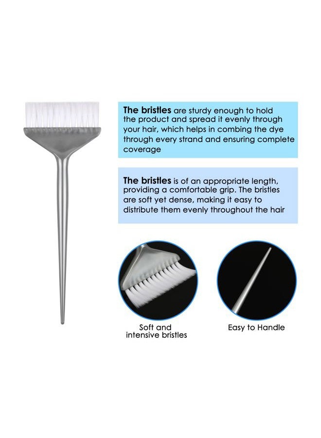 DS.DISTINCTIVE STYLE Hair Dye Applicator Brushes 5 Pieces Long Handle Soft Bristles Hair Coloring Kit Salon Hair Bleach Tinting DIY Tool - Image 3