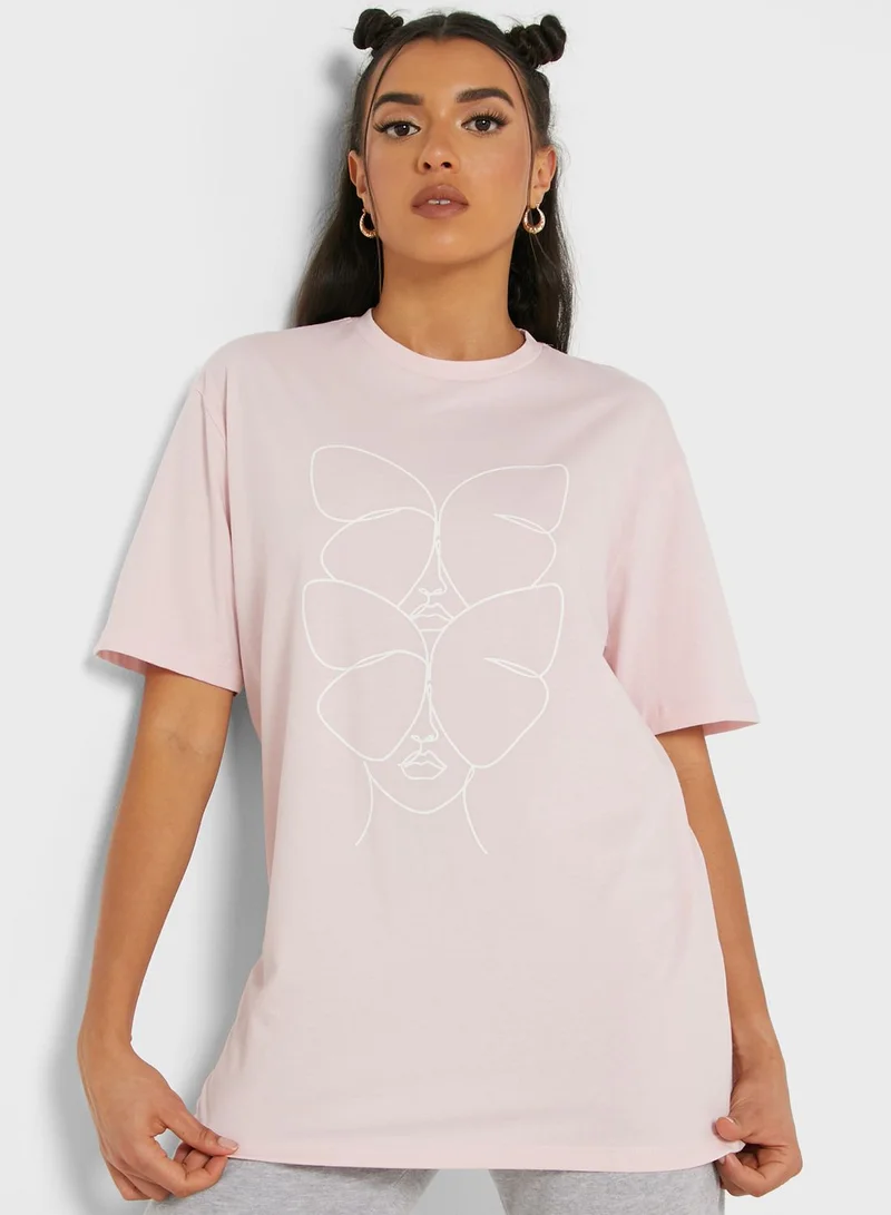 Ginger Oversized Graphic T-Shirt