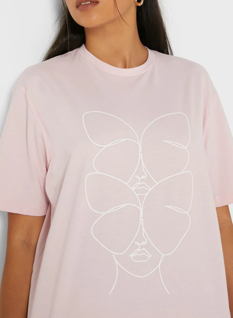 Ginger Oversized Graphic T-Shirt