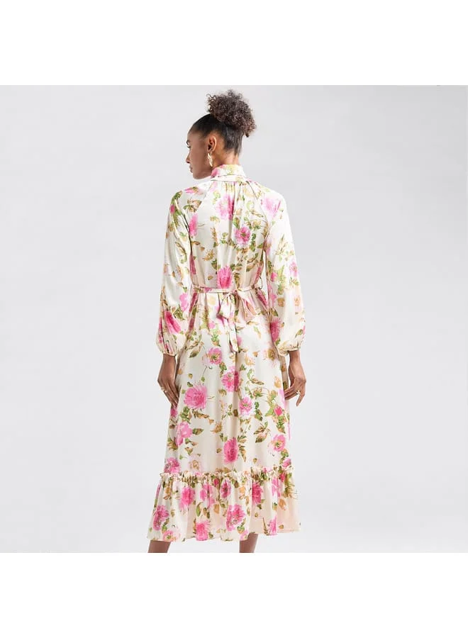 Splash FAV Floral Ruffle Dress