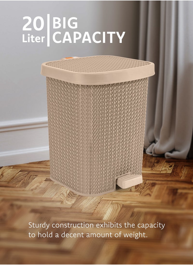Turt Turt Step-on Waste Bin with Pedal 20 ltr  - Image 2