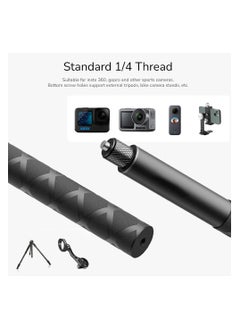 O Ozone Universal Invisible Selfie Stick Compatible with Insta360 One X3 X4, ACE PRO One R Invisible Monopod Stick , Hero 10/9/8/7/6, SJCAM, YI Other Action Cameras  - Image 3