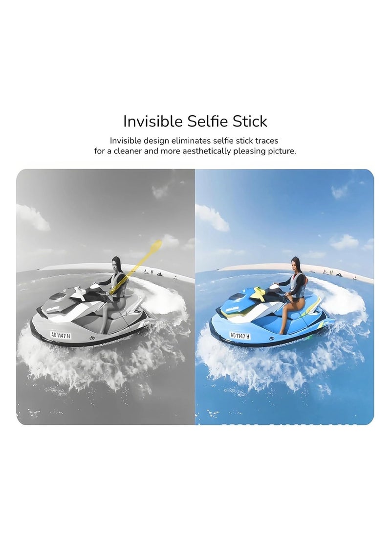 O Ozone Universal Invisible Selfie Stick Compatible with Insta360 One X3 X4, ACE PRO One R Invisible Monopod Stick , Hero 10/9/8/7/6, SJCAM, YI Other Action Cameras  - Image 5