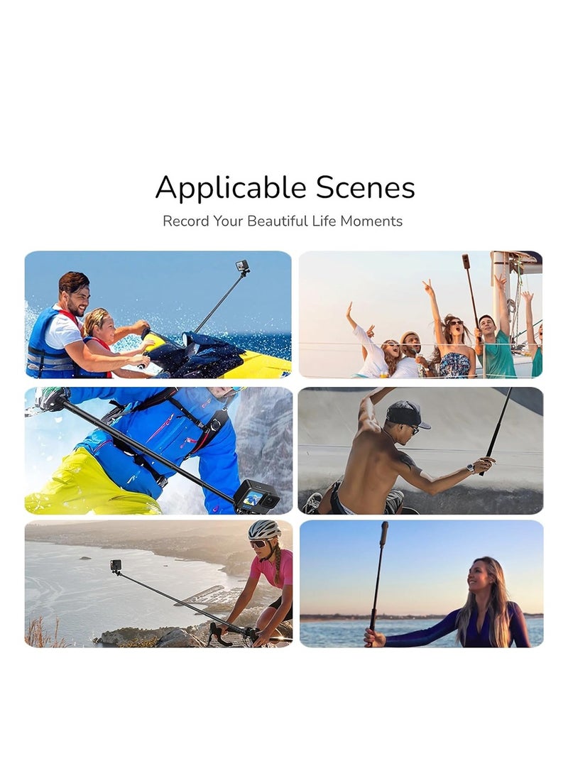 O Ozone - Universal Invisible Selfie Stick Compatible with Insta360 One X3 X4, ACE PRO One R Invisible Monopod Stick , Hero 10/9/8/7/6, SJCAM, YI Other Action Cameras - Image 1