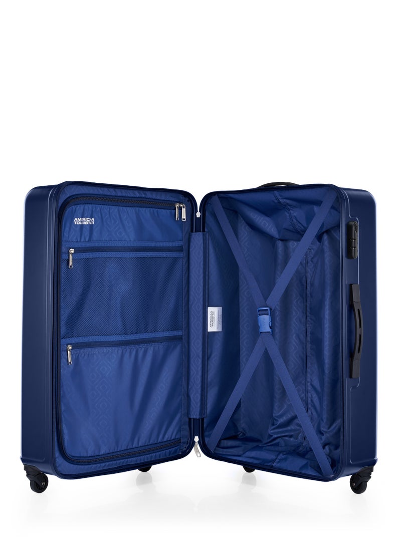 AMERICAN TOURISTER - Skytrac Set of 3, Hard Luggage Trolley Bags 55+68+80cm, Navy with TSA - Image 1