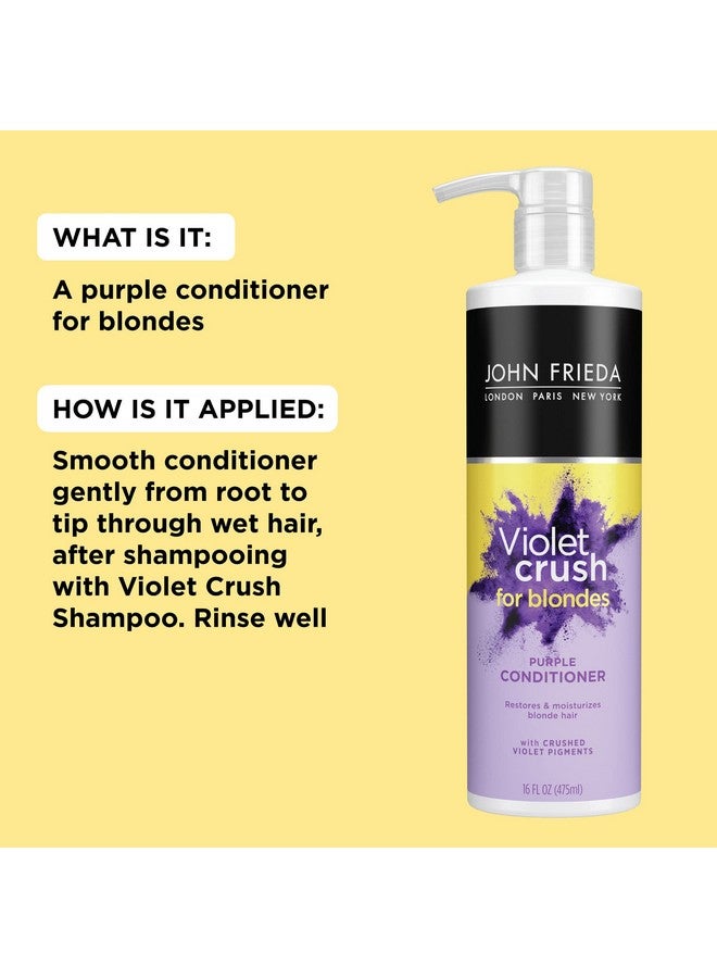 John Frieda Violet Crush Purple Conditioner For Blonde Hair 16 Fl Oz - Image 5