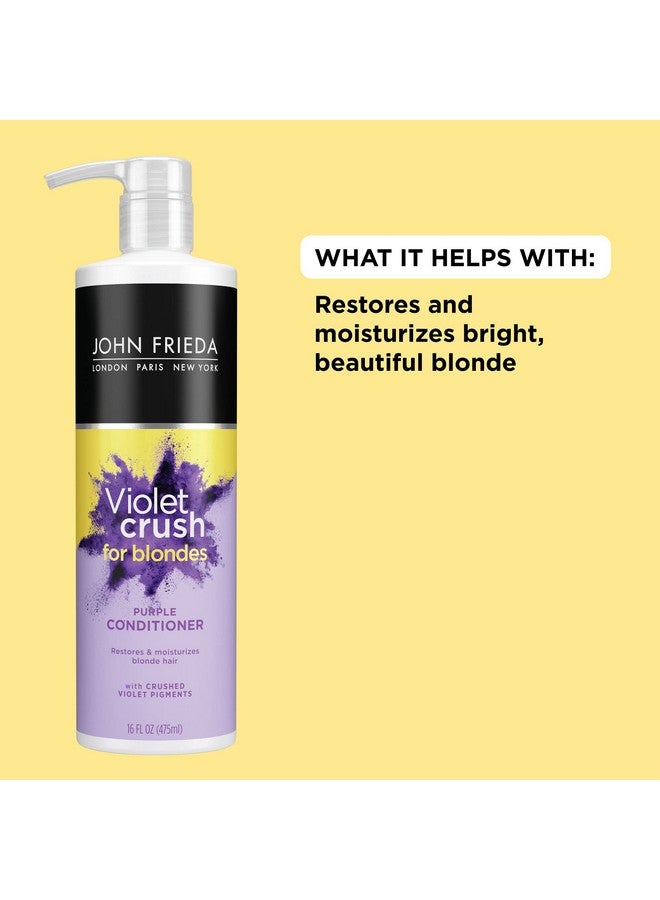 John Frieda Violet Crush Purple Conditioner For Blonde Hair 16 Fl Oz - Image 4