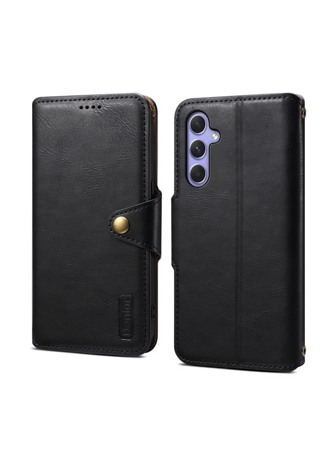The Bros Case For Samsung Galaxy A54 5G Cowhide Texture Wallet Style Leather Phone Case