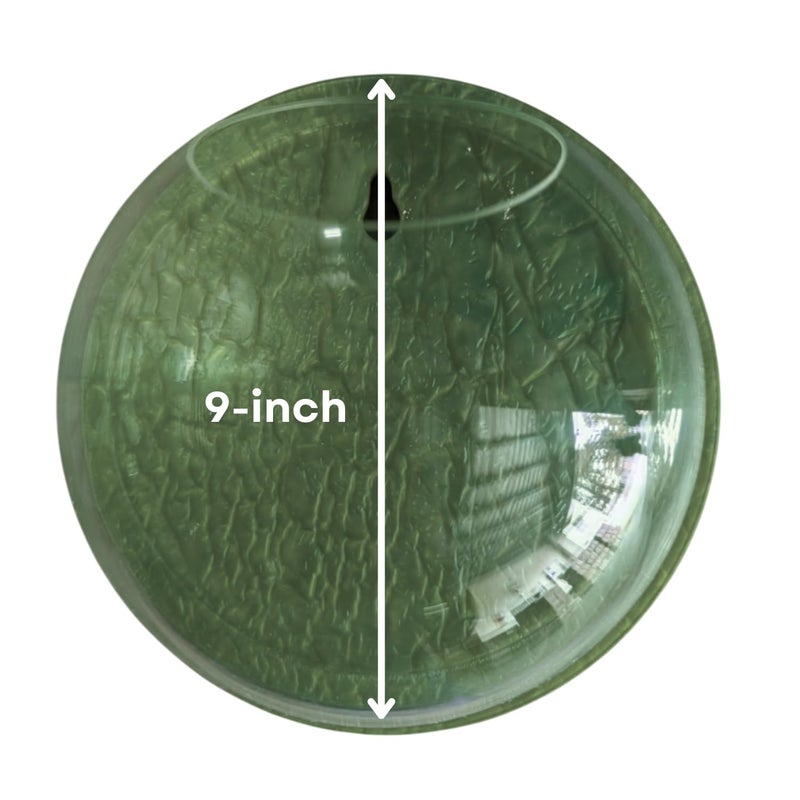 7pets Wall Mount 9-inch Green Round Shape Fish Bowl – Without Stand | Modern Aquarium for Home, Office & Café Décor | Space Saving & Compact Design | Elegant Fish Tank & Plant Terrarium - Image 2