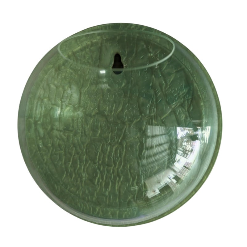 7pets Wall Mount 9-inch Green Round Shape Fish Bowl – Without Stand | Modern Aquarium for Home, Office & Café Décor | Space Saving & Compact Design | Elegant Fish Tank & Plant Terrarium - Image 1