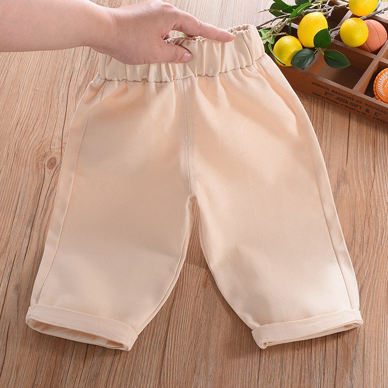 Girl'S Pants Spring 2023 Summer Western Style Loose Baby'S Carrot Pants Girl'S Casual Straight 9-Point Pants - Image 5