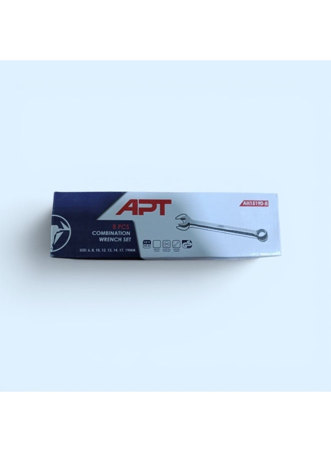 Apt 8-Piece Serrated Combination Wrench Set - Image 4