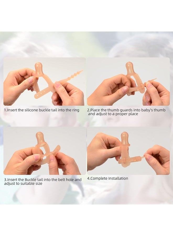 LLASIDO Thumb Sucking Stop - 1-3 Years Old Baby - Adjustable Thumb Guard for Thumb Sucking Silicone Thumb Sucking Treatment Kit for 3-36 Months Baby - Image 5