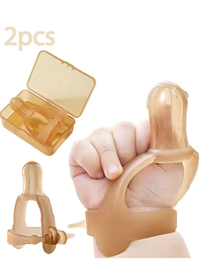 LLASIDO Thumb Sucking Stop - 1-3 Years Old Baby - Adjustable Thumb Guard for Thumb Sucking Silicone Thumb Sucking Treatment Kit for 3-36 Months Baby - Image 1