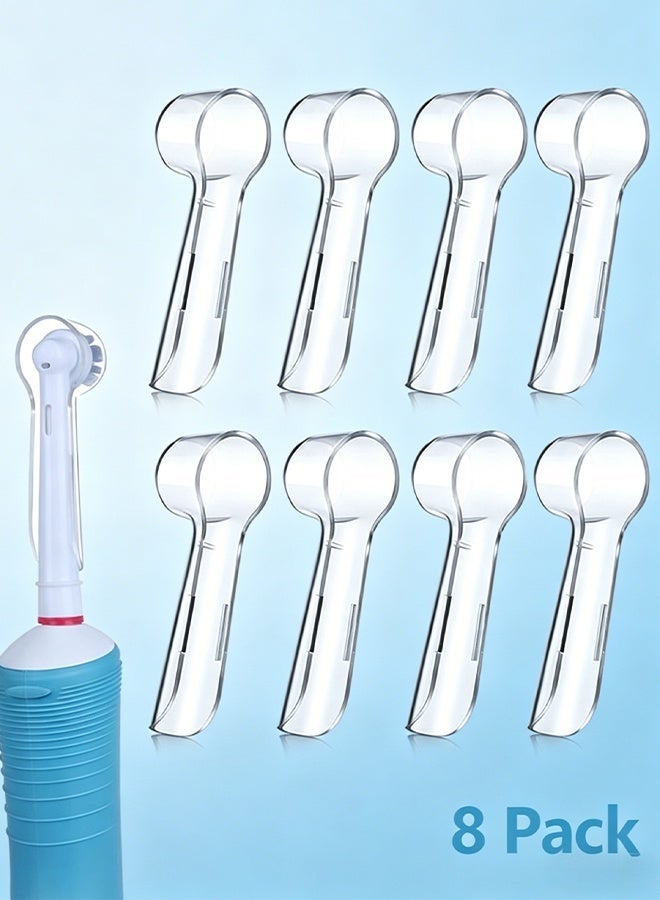 8-pack Electric Toothbrush Covers, Brush Heads, Protective Covers, Reusable Electric Toothbrush Head Covers, Replacement Brush Head Covers, Dustproof, Suitable for Travel, Camping, Home, School - Image 1