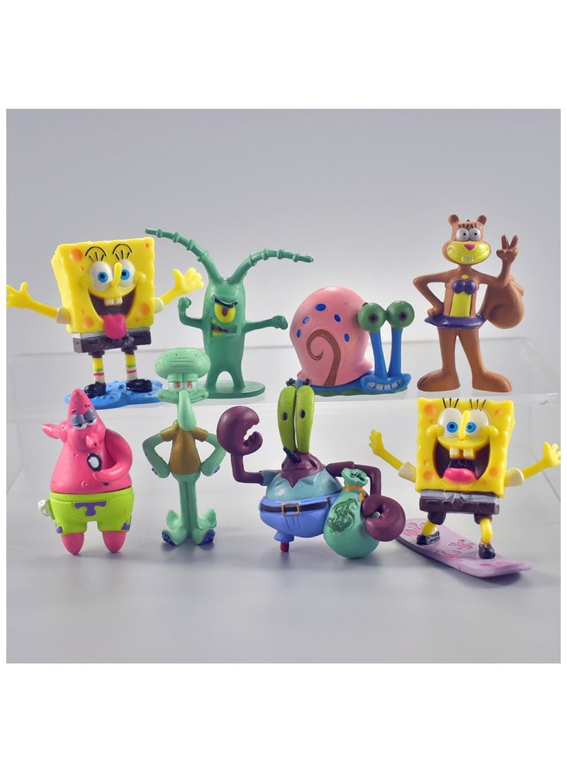 طقم لعب سبونجبوب سكوير بانتس المقاوم للماء مكون من 8 قطع، متعدد الألوان - Image 2