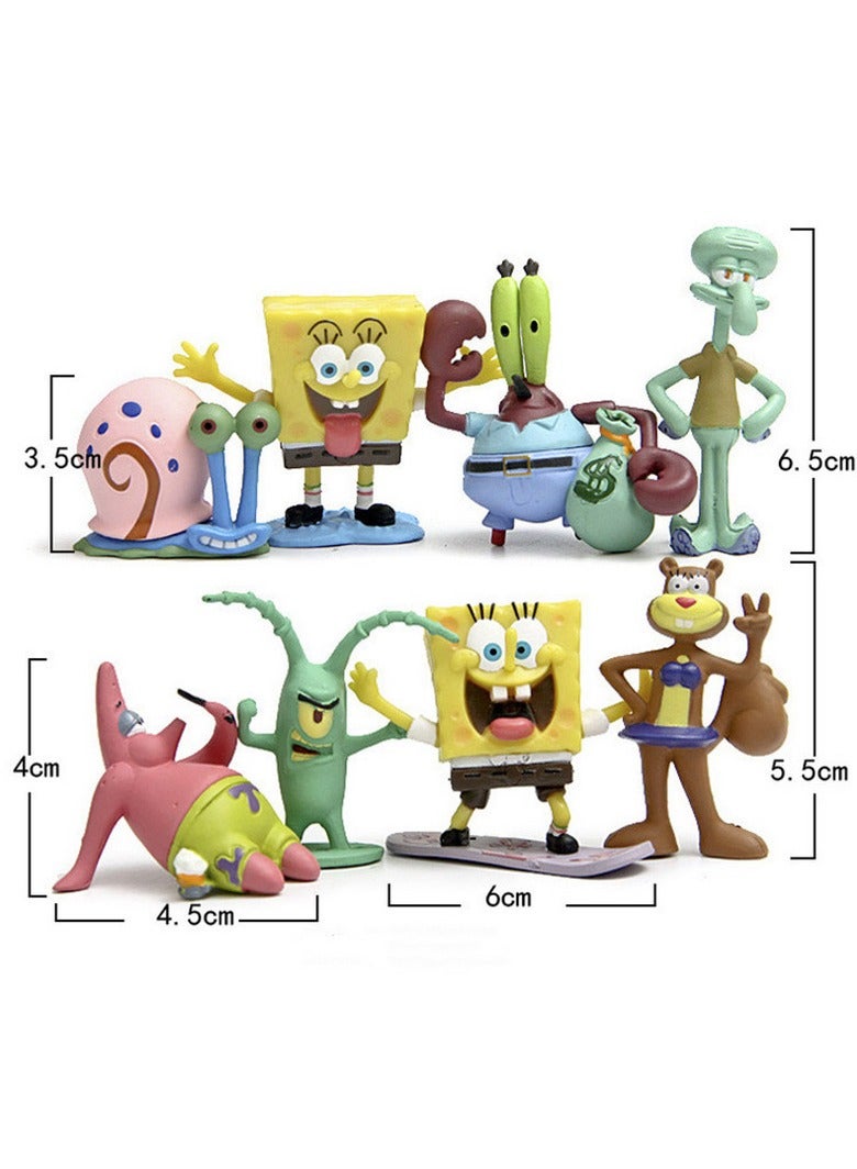 طقم لعب سبونجبوب سكوير بانتس المقاوم للماء مكون من 8 قطع، متعدد الألوان - Image 3
