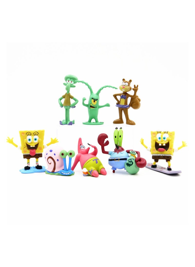 طقم لعب سبونجبوب سكوير بانتس المقاوم للماء مكون من 8 قطع، متعدد الألوان - Image 1