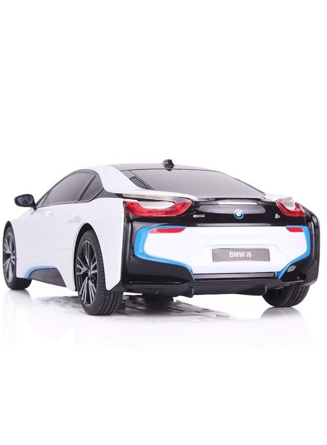راستار سيارة BMW I8 مزودة بريموت تحكم 1:18 بوصة - أبيض - 59200 - Image 3