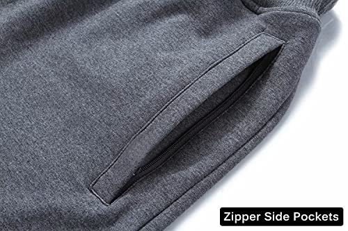 Tyhengta Mens Outdoor Sports Shorts Quick Dry Gym Running Shorts with Zipper Pockets Navy 40 - Image 4