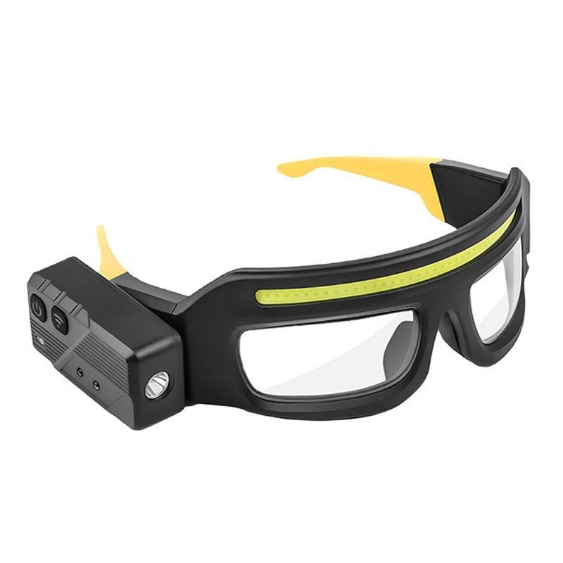 New XTE  Multifunctional Glasses Light with TYPE-C Charging, Warning Headlamp, Compact and Portable Induction Headlamp