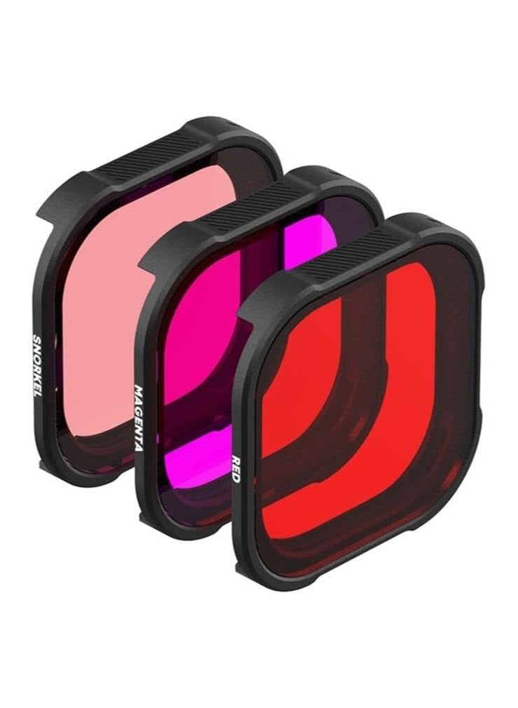 PolarPro DiveMaster 3-Pack Filter Kit for GoPro HERO9/10/11 Black Protective Housing - Image 3