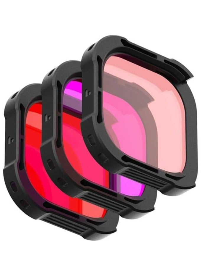 PolarPro DiveMaster 3-Pack Filter Kit for GoPro HERO9/10/11 Black Protective Housing - Image 1