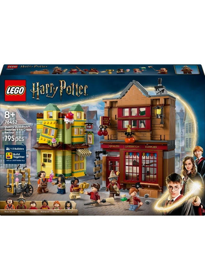 LEGO Harry Potter Quality Quidditch Supplies & Ice Cream Parlour 76452 Building Set (795 Pieces) - Image 2