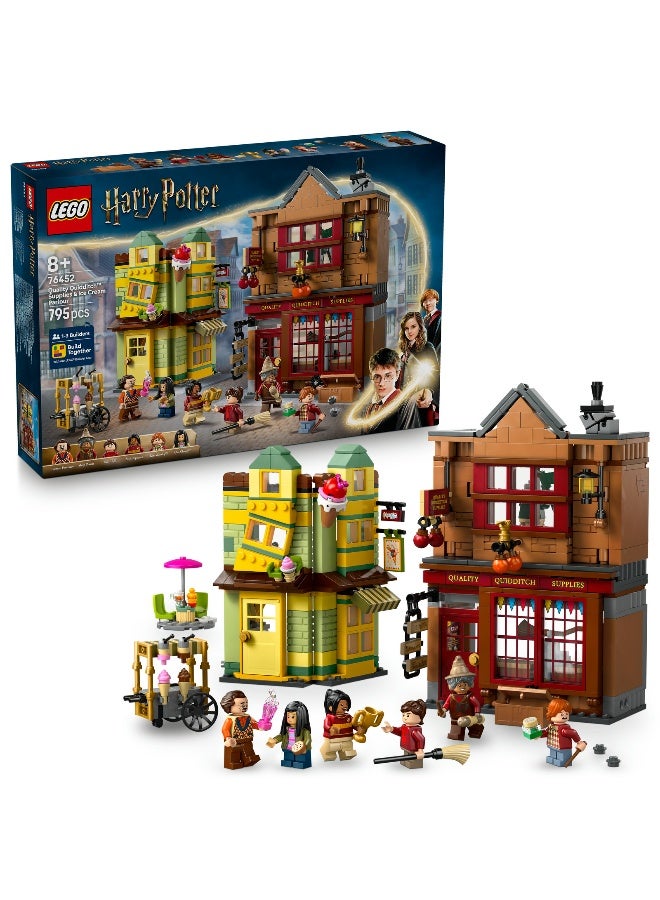 LEGO Harry Potter Quality Quidditch Supplies & Ice Cream Parlour 76452 Building Set (795 Pieces) - Image 1