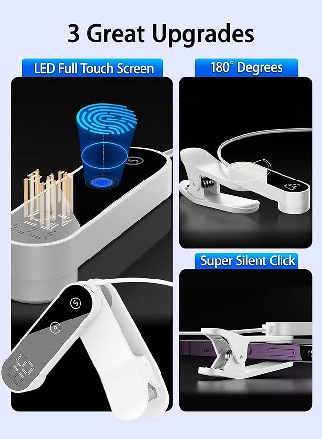 دبليو أف أف أو نقر أوتوماتيكي للهاتف الذكي - مع شاشة رقمية - سرعة قابلة للتعديل على شاشة الهاتف، التنصت التلقائي لتطبيقات آيفون آيباد، نقرة سريعة على شاشة TIK Tok، الألعاب، البث المباشر، الإعجابات، النقر المادي - واجهة USB عالمية - أبيض - Image 2
