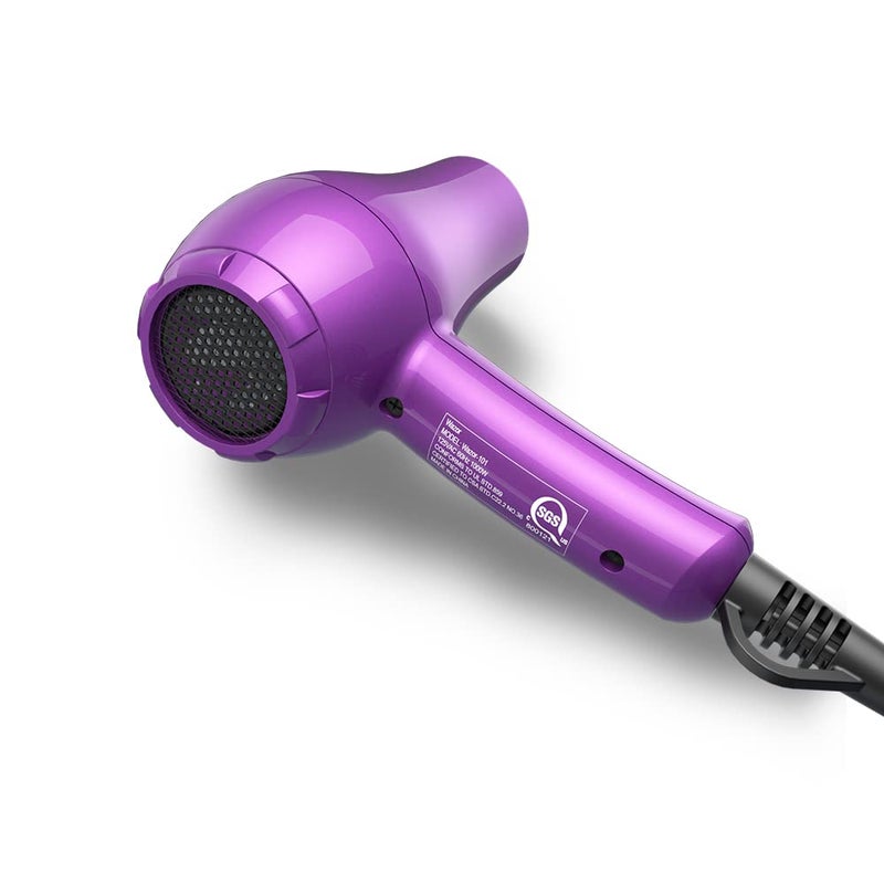 Wazor Mini Lightweight Hair Dryer for Pour Painting & RV Compact Travel Blow Dryer for Kids 1000W Ionic Dryer with Concentrator, Cool Shot Button - Image 4