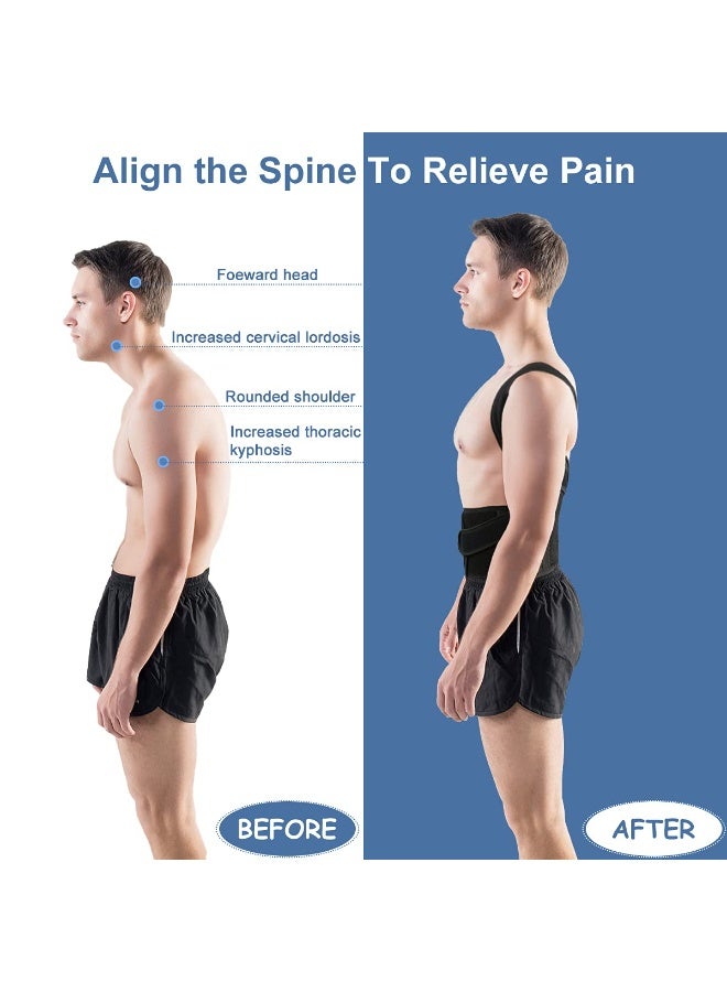 [مشد تقويم وضعية الظهر القابل للتعديل] - دعم عملي لتخفيف آلام الظهر العلوية والسفلية - مثالي للاستخدام اليومي - Image 3