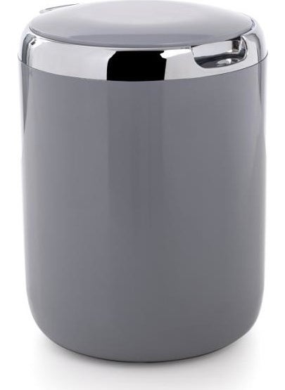 Primanova - Pacific Gray 3 Lt Trash Can with Plastic Lid - Image 1