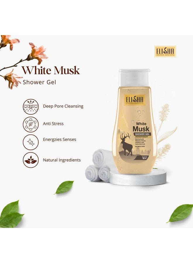 Elisha Pink Lotus with White Musk Shower Gel - 180ml (Pack of 2) Family Pack, Body Wash for Women & Men for Radiant Glow & Moisturised Skin, Suitable for All Skin Types - Image 5