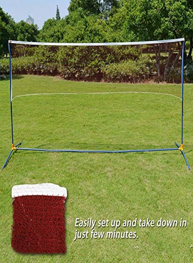 AQTIV8x Nylon 1 Side Tape Red Badminton Net for Indoor and Outdoor Matches, Practice & Training - Image 5