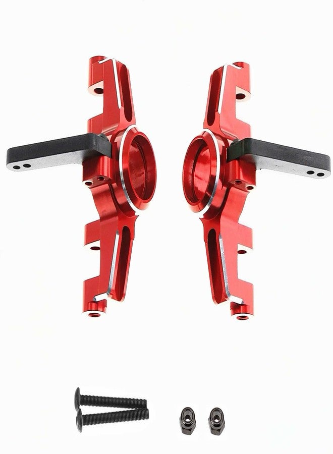 RCJTCQX Aluminum Front Steering Block Knuckles & C-Hubs Caster Blocks & Rear Hubs Upgrade Parts for Arrma 1/8 Mojave 4S BLX,1/10 Outcast Kraton 4S BLX(Red - Image 5