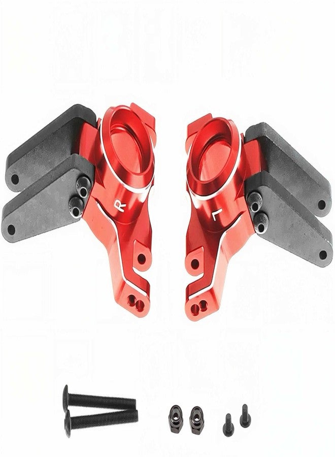 RCJTCQX Aluminum Front Steering Block Knuckles & C-Hubs Caster Blocks & Rear Hubs Upgrade Parts for Arrma 1/8 Mojave 4S BLX,1/10 Outcast Kraton 4S BLX(Red - Image 3