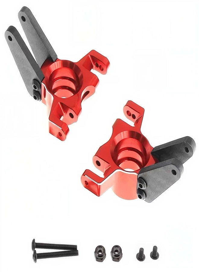 RCJTCQX Aluminum Front Steering Block Knuckles & C-Hubs Caster Blocks & Rear Hubs Upgrade Parts for Arrma 1/8 Mojave 4S BLX,1/10 Outcast Kraton 4S BLX(Red - Image 4