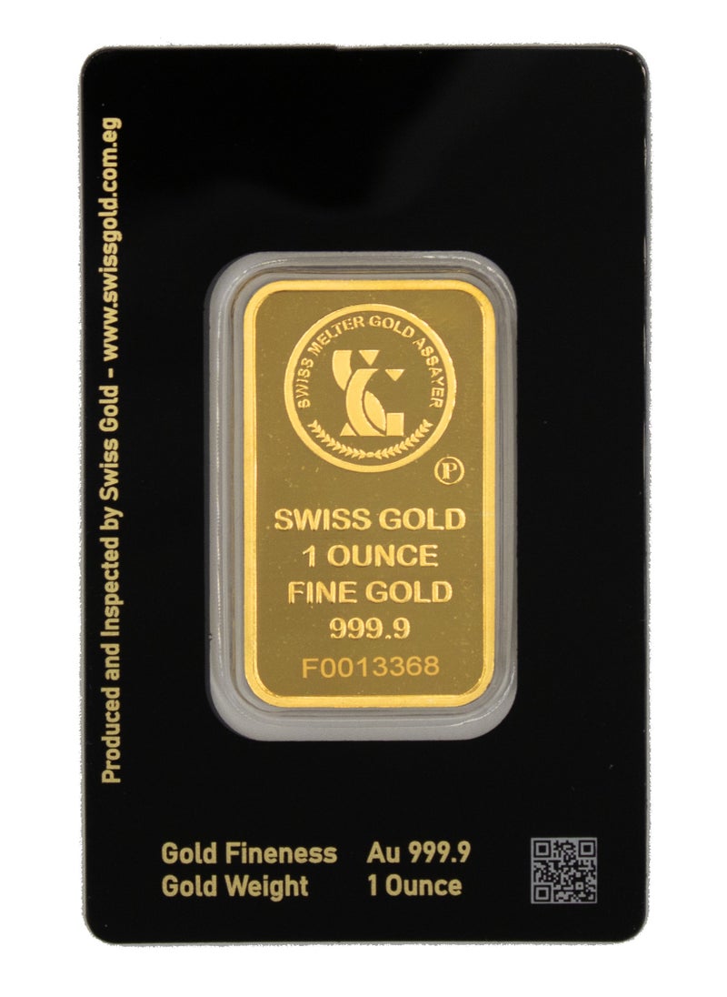 Swiss gold - 999.9 Hatha Min Fadl Rabbi Minted Bar 24KT - 1 Ounce - Image 1