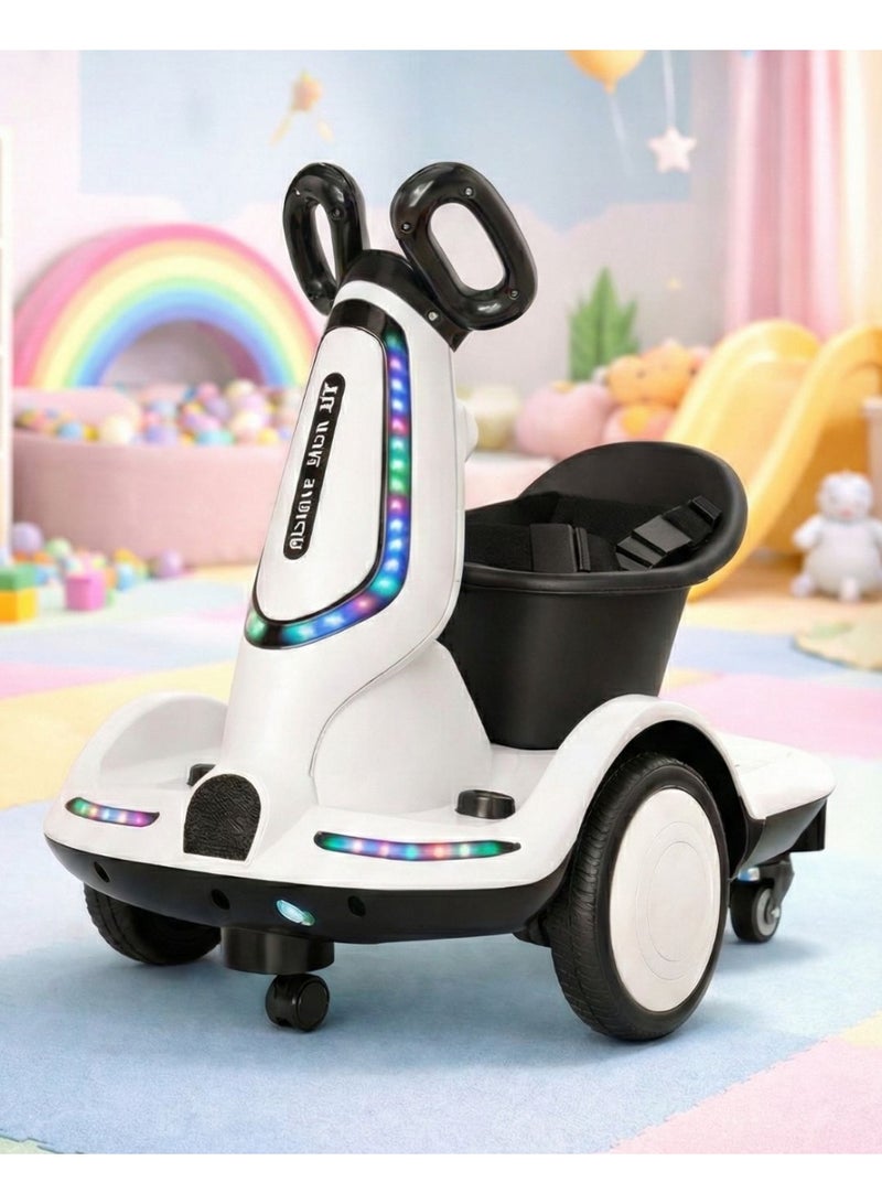 Kids Smart Electric Scooter 6V, Upgraded Edition | Remote Control, 360-Degree Rotation, Music, LED Lights & Comfortable Seat - Image 1