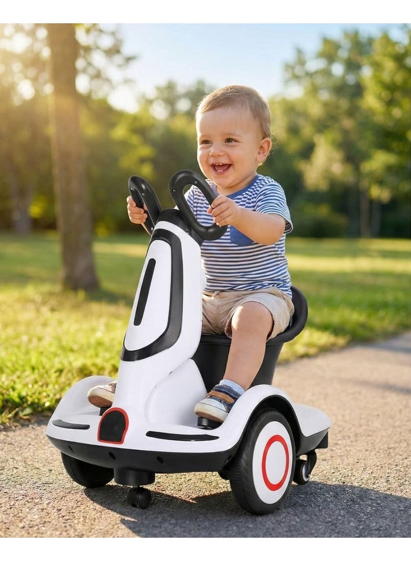 Kids Smart Electric Scooter 6V, Upgraded Edition | Remote Control, 360-Degree Rotation, Music, LED Lights & Comfortable Seat - Image 2