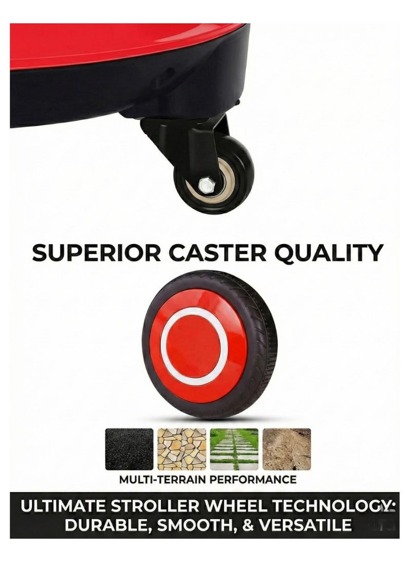 Kids Smart Electric Scooter 6V, Upgraded Edition | Remote Control, 360-Degree Rotation, Music, LED Lights & Comfortable Seat - Image 5