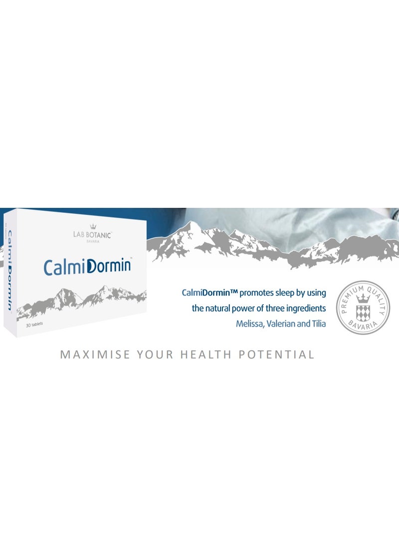 Lab Botanic Calmidormin Natural Health Supplements | Insomnia Relief Tablets For Relaxing Restful Sleep | Pills For Sleep Disorders | Promotes Overall Wellbeing | Natural Sleep Aid For Restless Sleep -30 Tablets  - Image 4