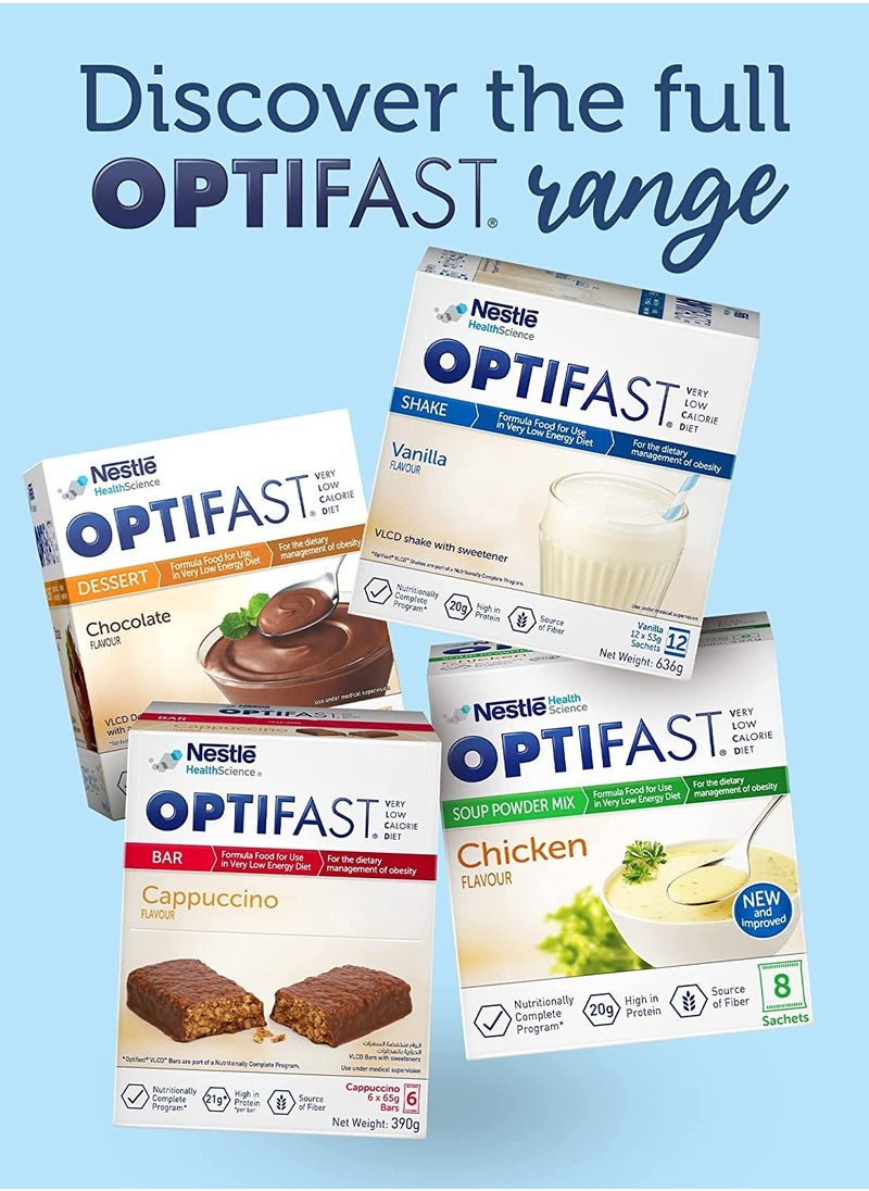 Optifast - شيك أوبتيفاست للحمية الغذائية منخفض السعرات الحرارية بنكهة الفانيليا، 636 جم - Image 1