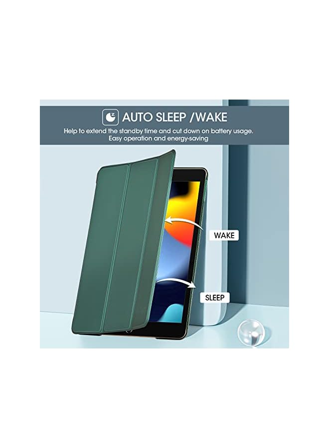 Procases Ipad 10.2 Case Ipad 9Th Generation 2021/ Ipad 8Th Generation 2020/ Ipad 7Th Generation 2019 Case, Slim Stand Hard Back Shell Protective Smart Cover For 10.2 Ipad Case -Midnight Green - Image 3