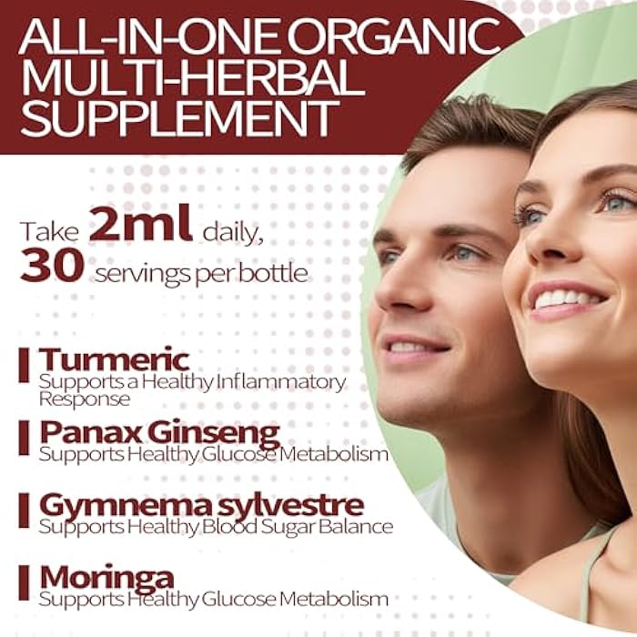 Gluco Clean Sugar-Free Herbal Blend with Berberine & Chromium, Bitter Melon, Ginseng and Alpha Lipoic Acid for Daily Wellness (2 Fl Oz (Pack of 1)) - Image 4