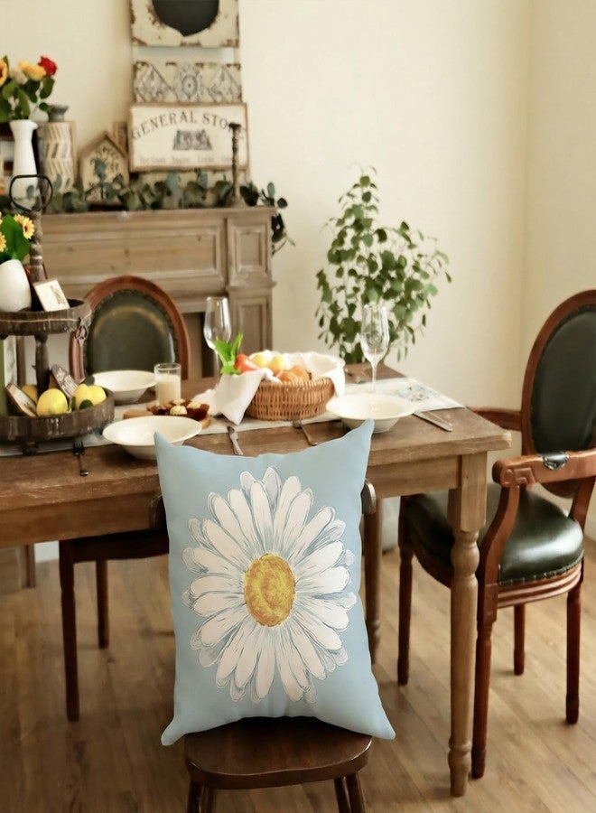 GEEORY Summer Daisy Quote Pillow Covers Set of 4, 18x18 Inch Farmhouse Floral Decorative Throw Pillow Cases for Home Decor - Image 4