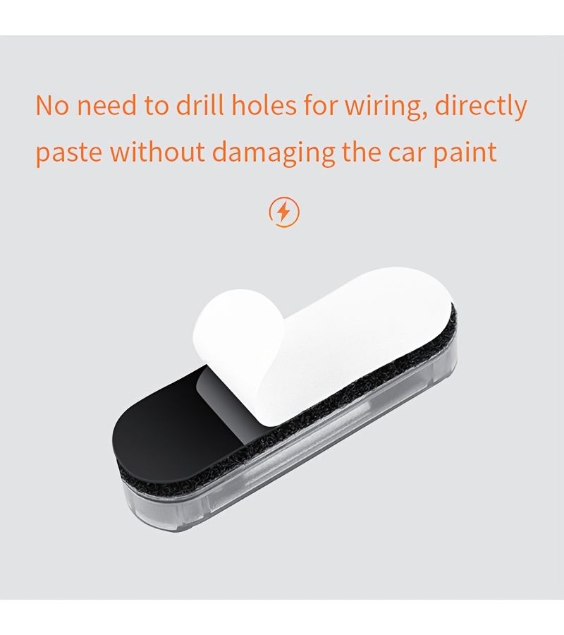 Solar Charging New Car Simulation Anti Theft Light Intelligent Lighting For Low Light Environments Suitable For Car Anti Theft Bicycle Warning And Venue Warning 1pc Black - Image 4