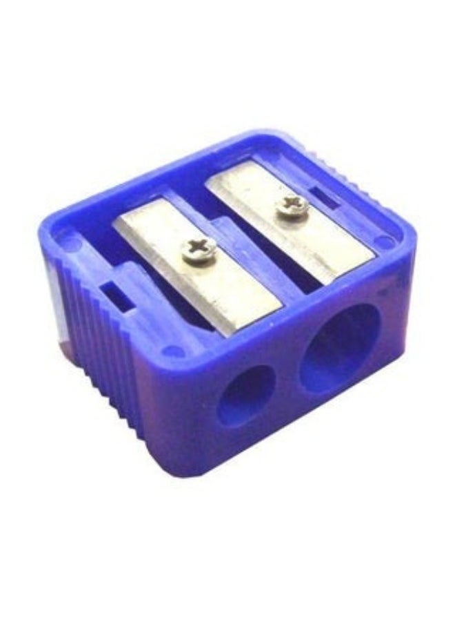 Generic Double Pencil Sharpener - Blue  - Image 1
